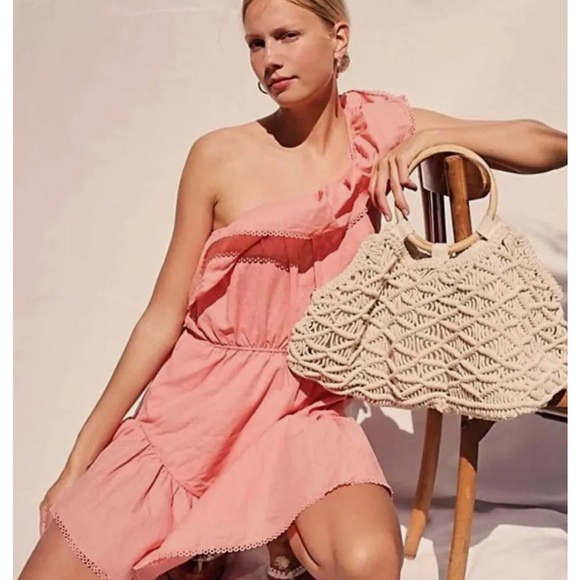 🌼FOR BUNDLE ONLY🌼Free People Endless Lovers Lane One Shoulder Ruffle Mini Dress - Picture 4 of 12